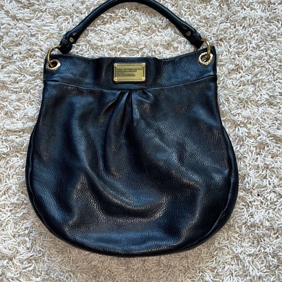 Marc By Marc Jacobs Black Leather Workwear Top Handle Handbag Purse EUC - Picture 1 of 16